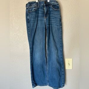 Abercrombie Kids Boy’s Adjustable Waist Boot Cut Blue Jeans